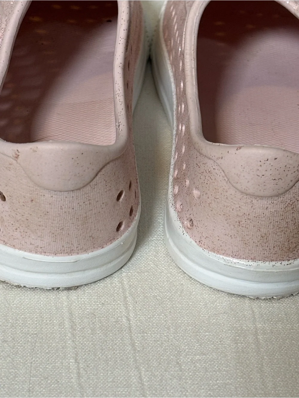 Lily & Dan Glitter Lightweight Slip On Water Shoes-Pink- Little Girls Size 11-12